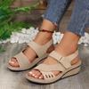 Fashion Summer New Women's Ankle Strap Light Fashion Sandals 2024 New Outdoor Beach Sandals Women's Retro Casual Shoes Zapatos Mujer