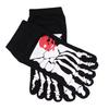 Halloween Scary Skull Skeleton Toe Bone Printed Socks Funny Novelty Socks for Mens