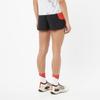 SALOMON Breathable Lightweight Comfortable Soft Sports Shorts Women Shorts Deep-Black Orange-Red C26927