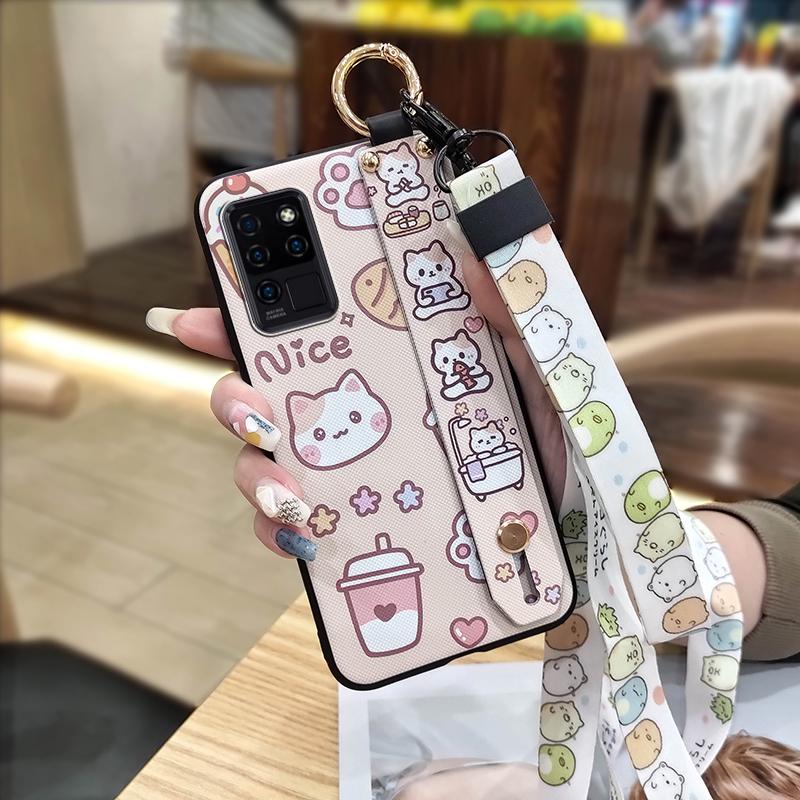 Fashion Design Protective Phone Case For Oukitel C21 Anti-knock Ring Anti-dust Soft Case Cute Cartoon Waterproof Durable