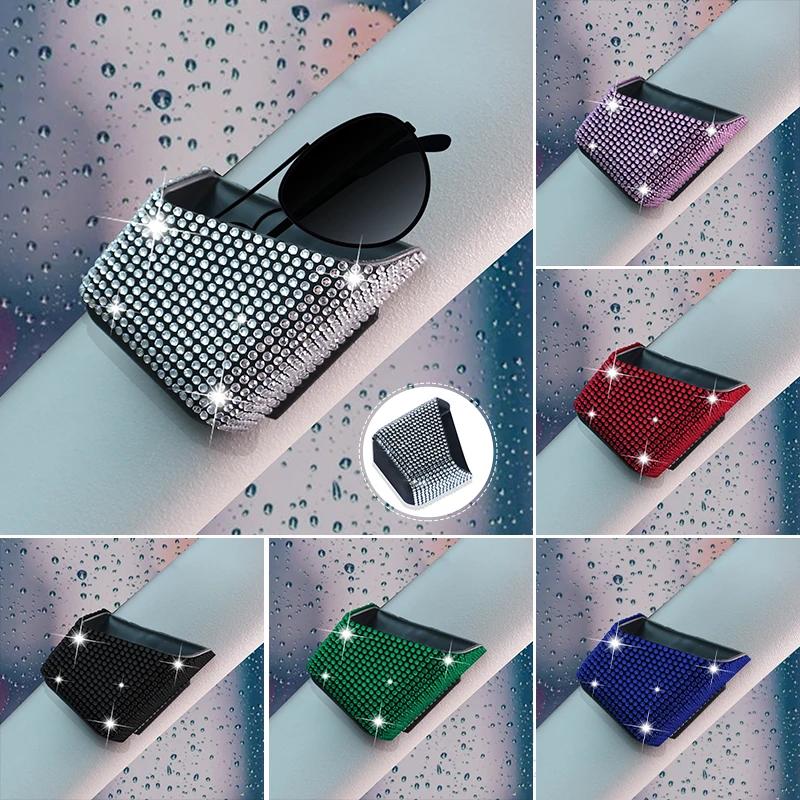 Diamond Crystal Car Cell Phone Gap Storage Box Auto Seat Organizer Crevice Hanging Holder for Phone Pocket Car Accessories