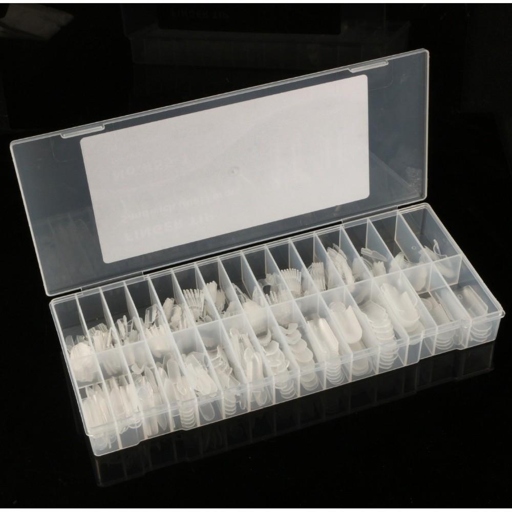 280pcs 14 Sizes Nail Extension Forms Square Oval Nail Molds New Manicure Tools for Nail Extension