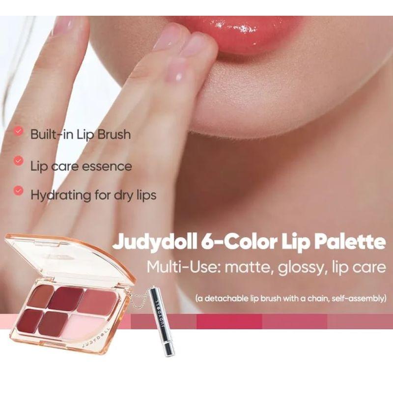 Judydoll - 6-Color Multi-Use Lip Palette - 2 Style
