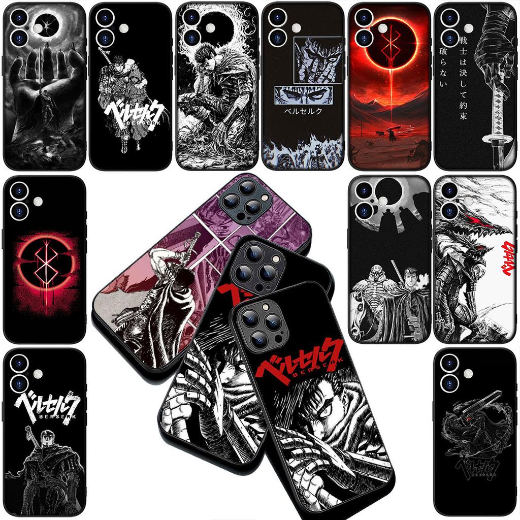 Berserk Cartoon Guts Silicone Cover for Samsung Galaxy S22 S21 S20 FE Ultra Plus A07 A15 A16 A17 A25 A37 A57 + Coque Phone Case