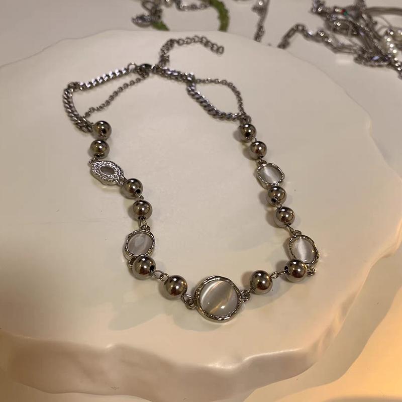 Trendy Exquisite Beaded Choker Necklaces For Women Girls Versatile Simple Punk Gothic Necklace Jewelry Accessories Gifts