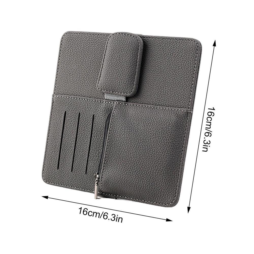 

Автомобильный магнитный держатель для солнцезащитных очков, многофункциональный держатель для очков, экономящий место, держатель для очков для поездок на работу серый