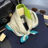 New 100% Natural Real Silk Scarf Women Bandana Square Scarves Wrap Kerchief Mulberry Fashion Luxury High Quality Hijab Sjaal