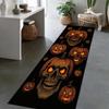 Halloween Skull Pumpkin Runner Rug Spooky Non-Slip Hallway Carpet Entryway Floor Mat Scary Holiday Decor