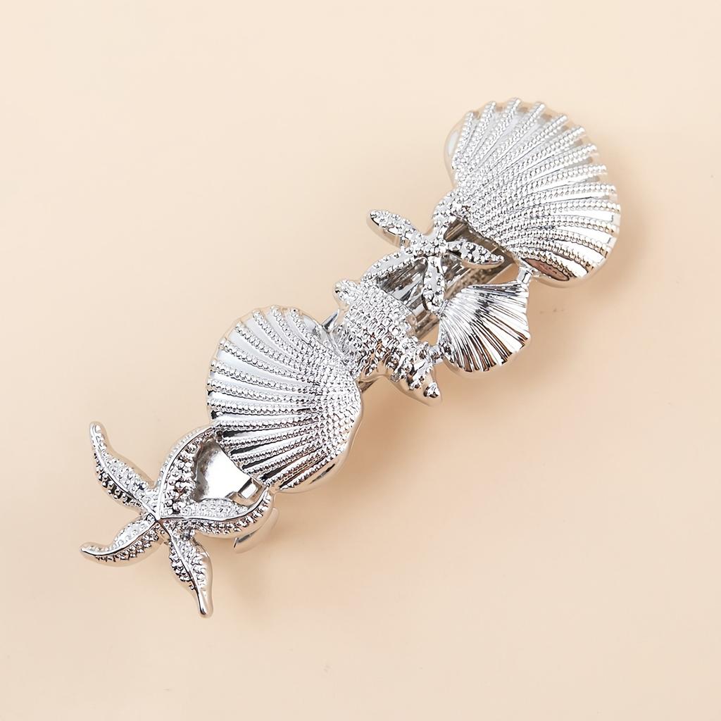 1pc Small Ocean Style Shell Starfish Cute Spring Clip Hairpin Headdress