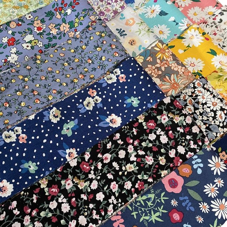 Bunte Baumwollstoff-Quiltingstreifen Blumenstoffstreifen für Patchwork Basteln Decke Polsterung Heimdekoration