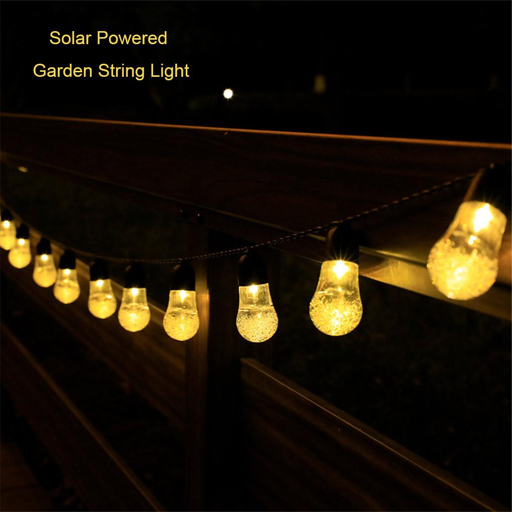 30LED Beads Solar Powered Light Strings Garden Waterproof LED Holiday Lighting Rechargeable RGB Lamp Home Decorative Lighting