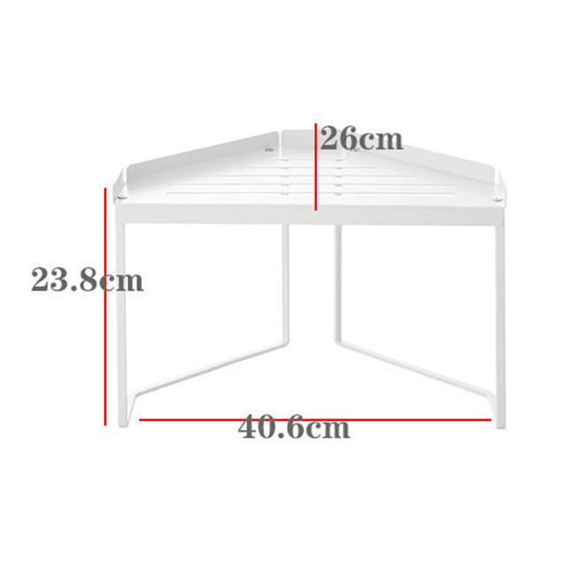 Kitchen Spice Rack Corner Stackable Standing Triangle Rack Countertop Storage Organizer Shelf Bathroom Shower Makeup Storage