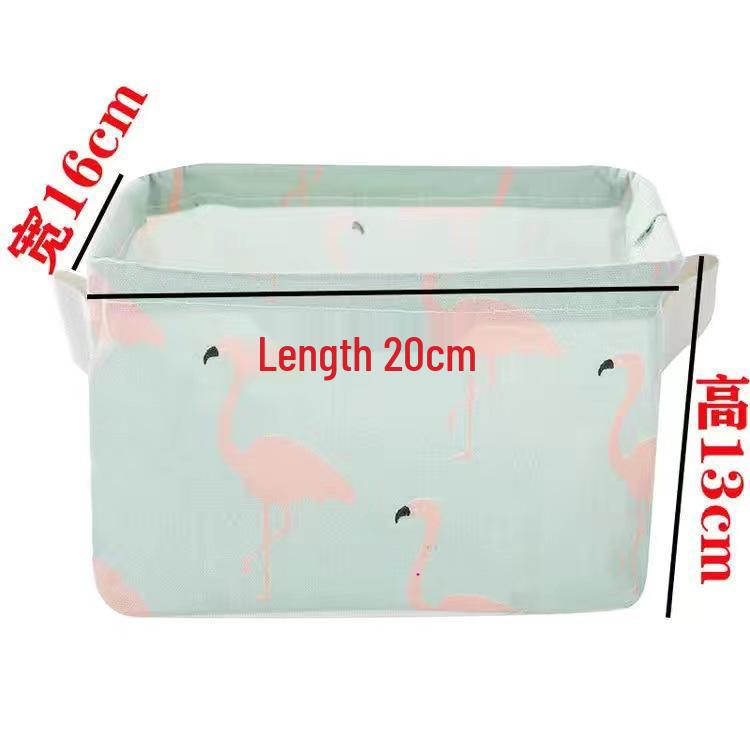 Compact Square Cotton Linen Storage Basket