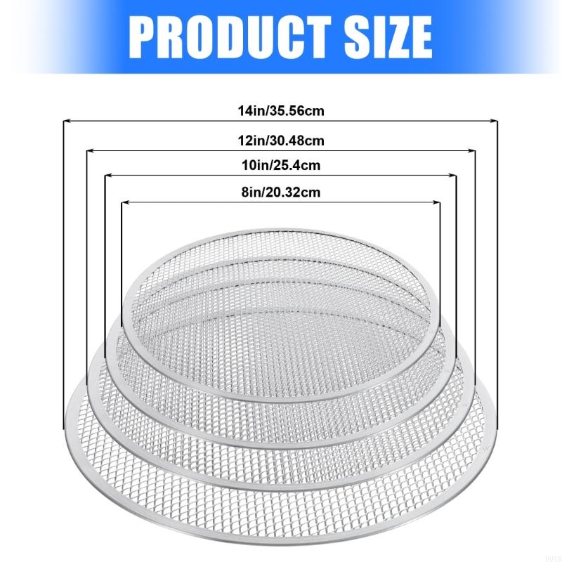 Seamless Aluminum Alloy Pizza Baking Pan Even Heat Distribution Baking Tray Perfect For Home And Outdoor Cooking