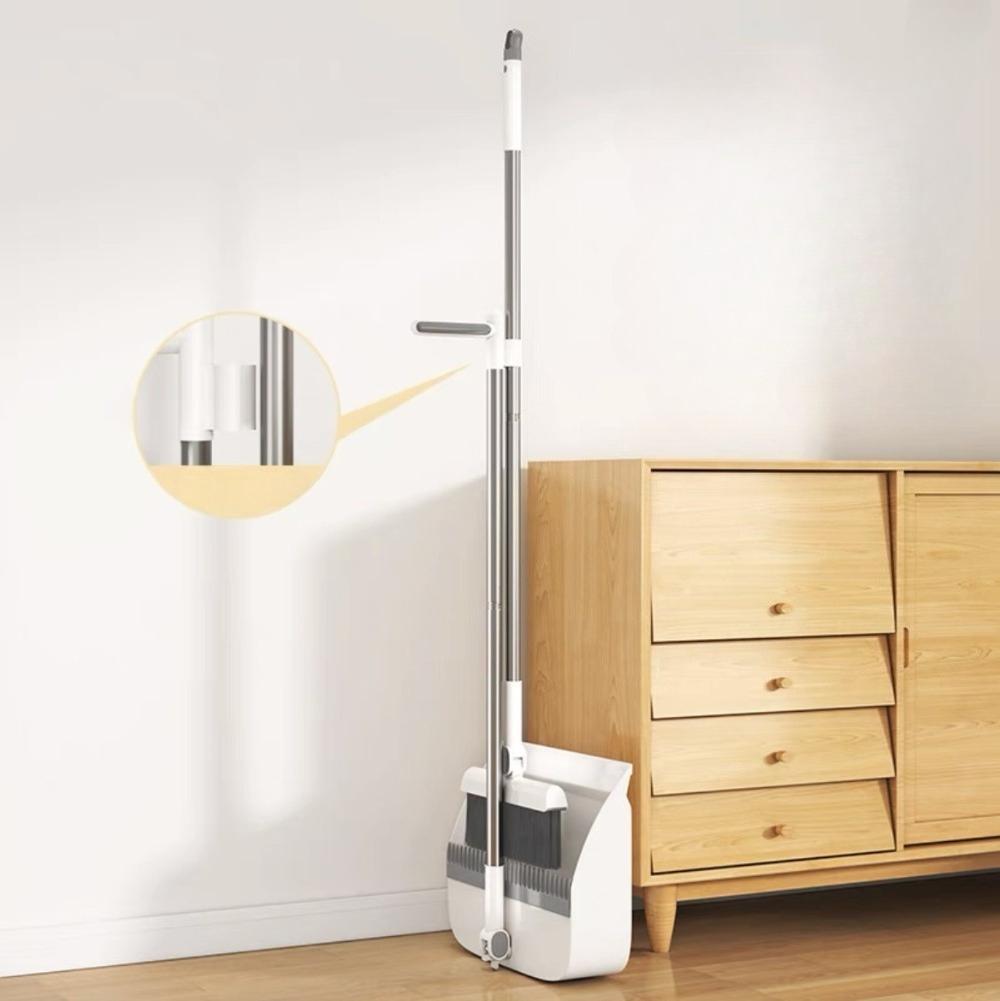 Thickened Plus-Sized Folding Rotating Broom Non-Viscous Set Dustpan Combination Increase Thickness Make It Easy To Hang Brooms