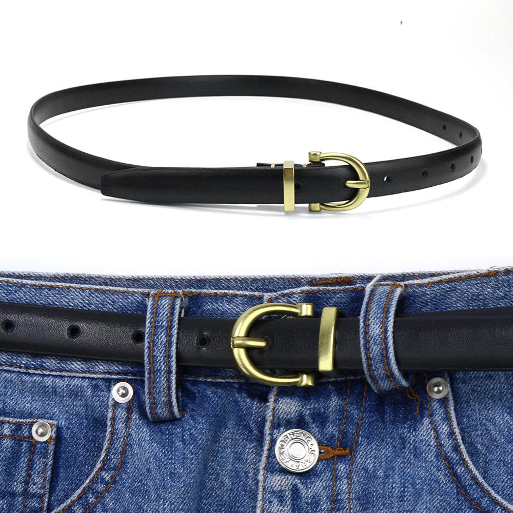 Women'S Belt Jeans Belt Women'S Simple Thin Decorative Student Belt