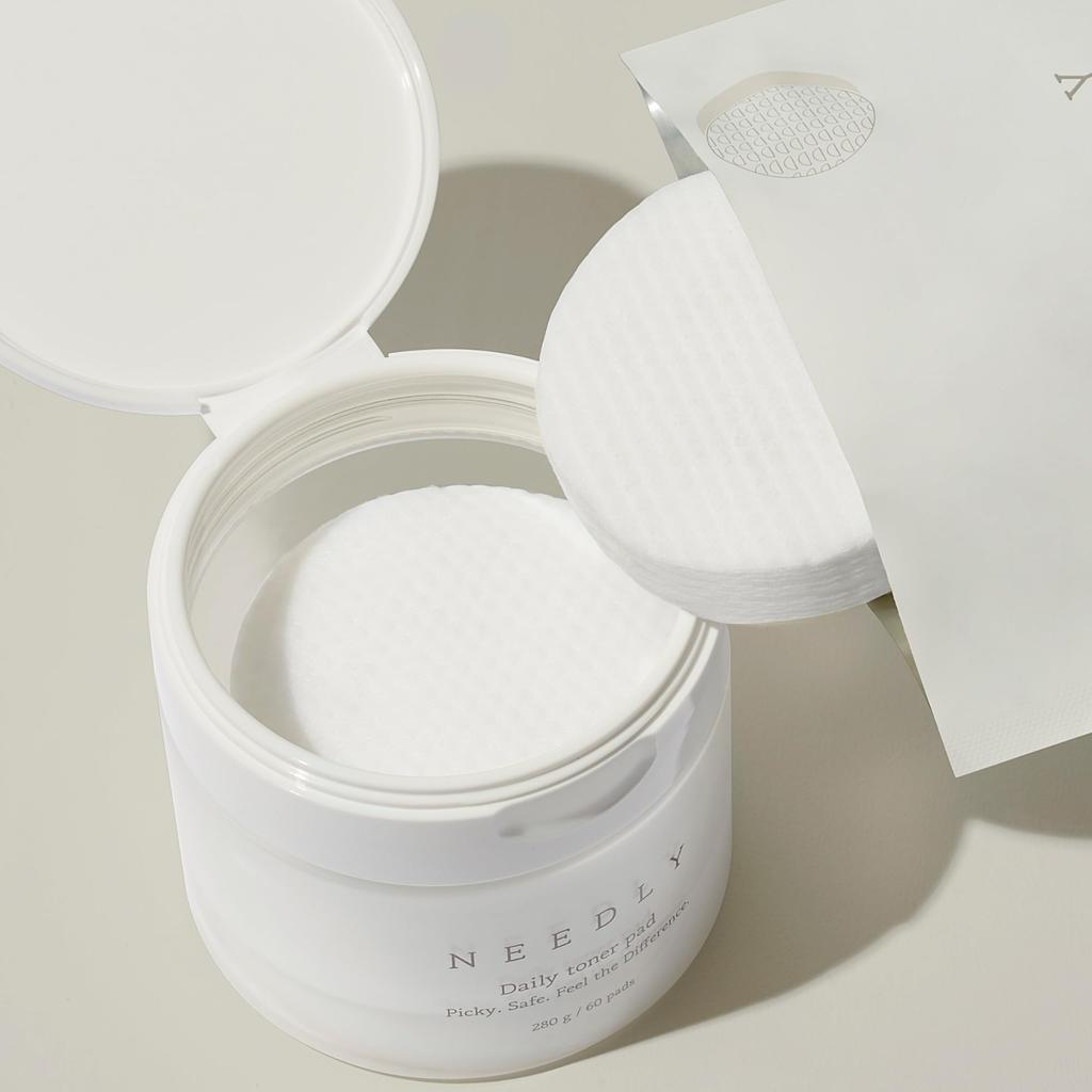 NEEDLY Moisturizing Daily Toner Pads Korean Cosmetics Refill (Hyaluronic Acid) - - 80-Pack