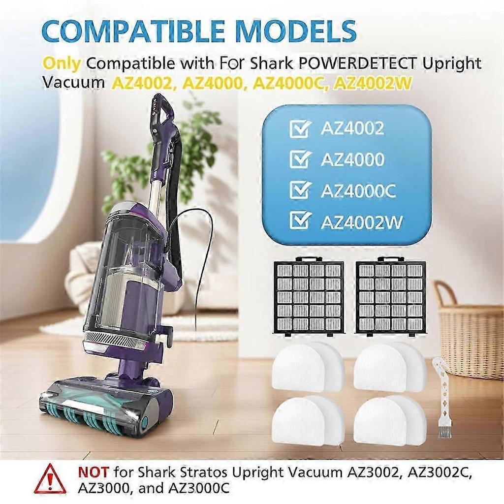 AZ4002 Replacement Filters for POWERDETECT Upright Vacuum Cleaner AZ4002 AZ4000 AZ4000C AZ4002W