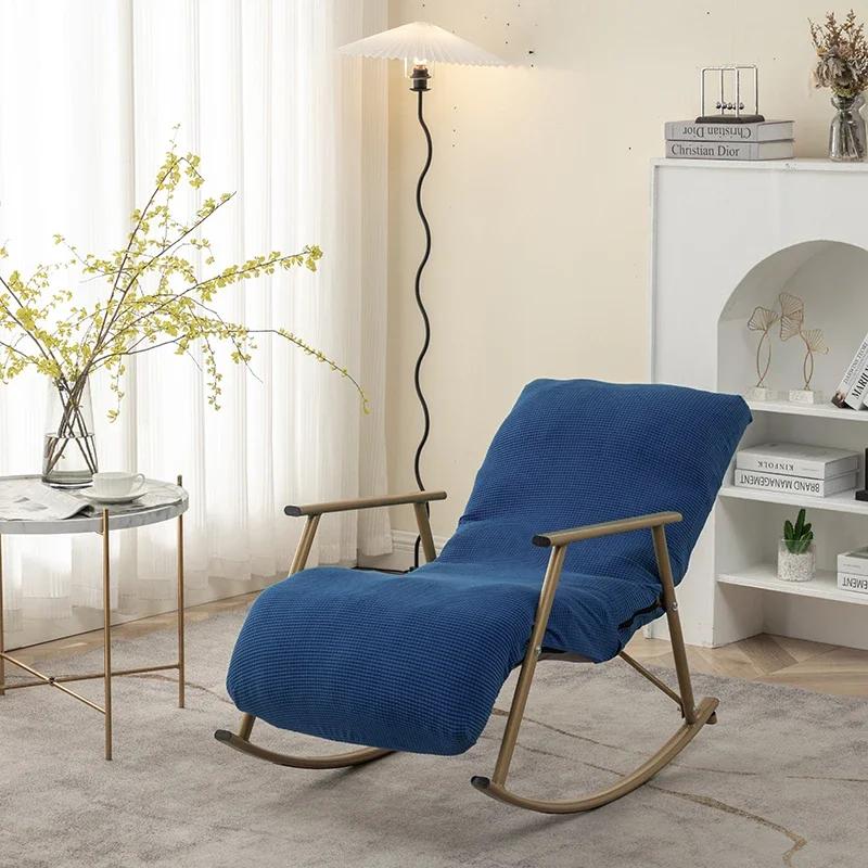 Защитный чехол для стула без подлокотников с эластичной печатью Чехол для шезлонга Чехол для дивана-кровати Чехлы для кресел Декор для гостиной 52x140cm тёмно-синий 4629₽