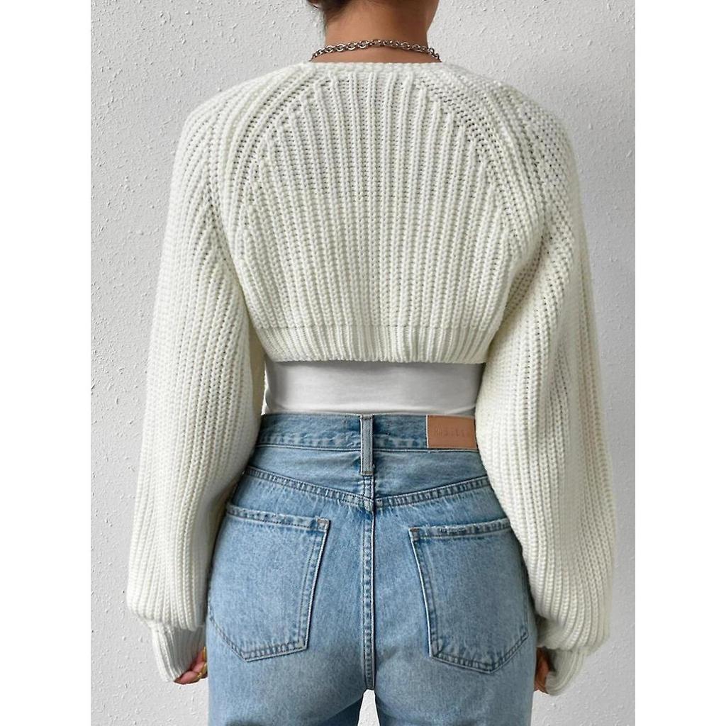Simple Short Sweater Cardigan without Button Skin-Friendly Comfy Warm Clothing Gift for Birthday