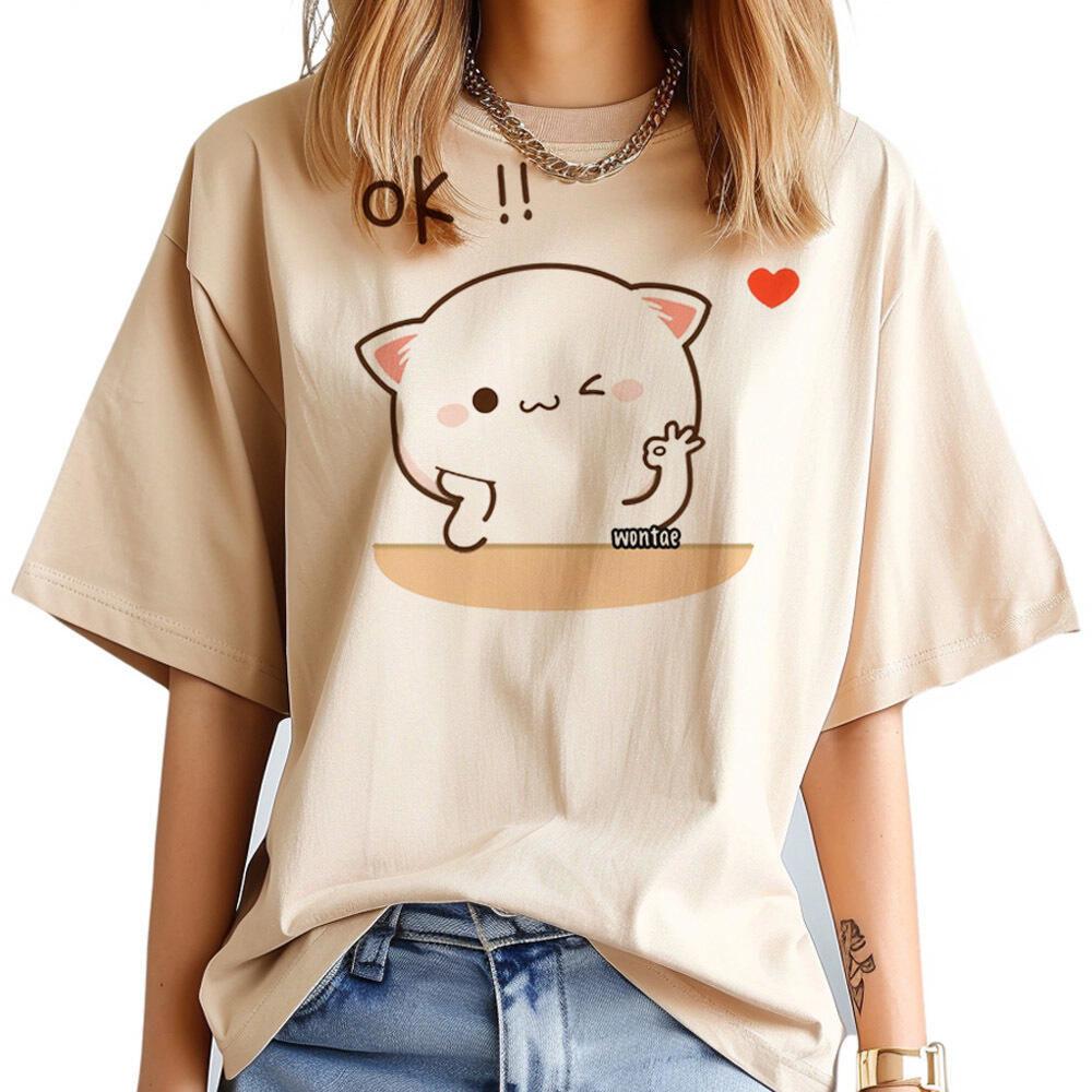 Bubu Dudu t shirt Women kawaii 80s Y2k Classic graphic tshirt anime Vintage streetwear hip hop University Comfortable