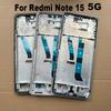 Für Xiaomi Redmi Note 15 4G 5G Mittelrahmen Frontblende LCD-Halter Rückplatte Gehäuse Ersatz