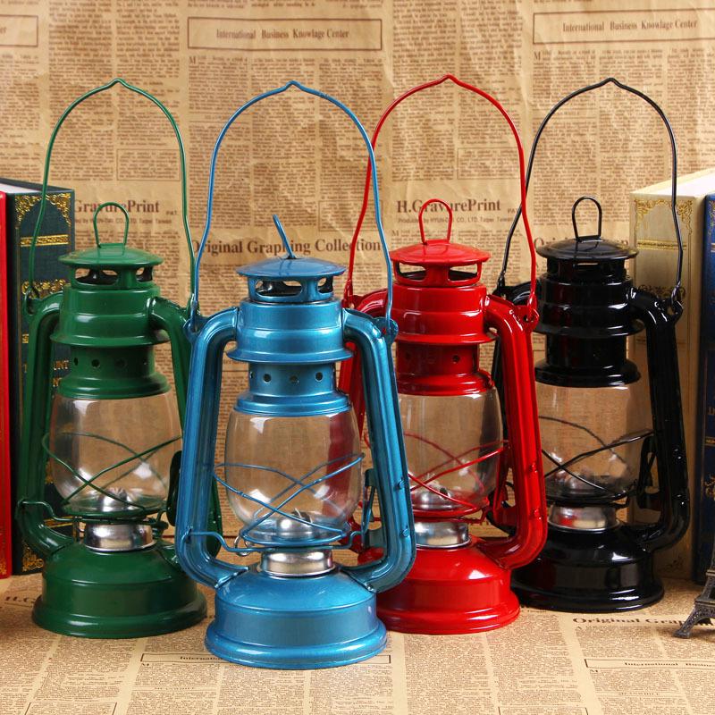 Retro Nostalgic Multi-Color Kerosene Horse Lamp - Portable Outdoor Camping & Decorative Lamp