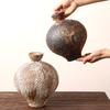 Ceramic Vase Chinese-style Retro Iridescent Porcelain Jars Flower Vase Ceramic Handicrafts Terrarium Home Decoration Accessories