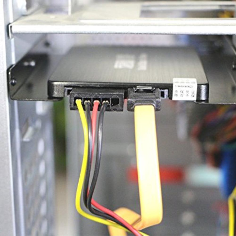 2.5 Inch To 3.5 Inch Mounting Bracket Hard Drive Adapter SSD HDD Holder Metal Mounting Adapter for PC Hard Drive Enclosure