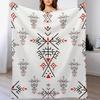 Kabylisches Muster Decke für den Winter Flanell Polar Fleece Decken