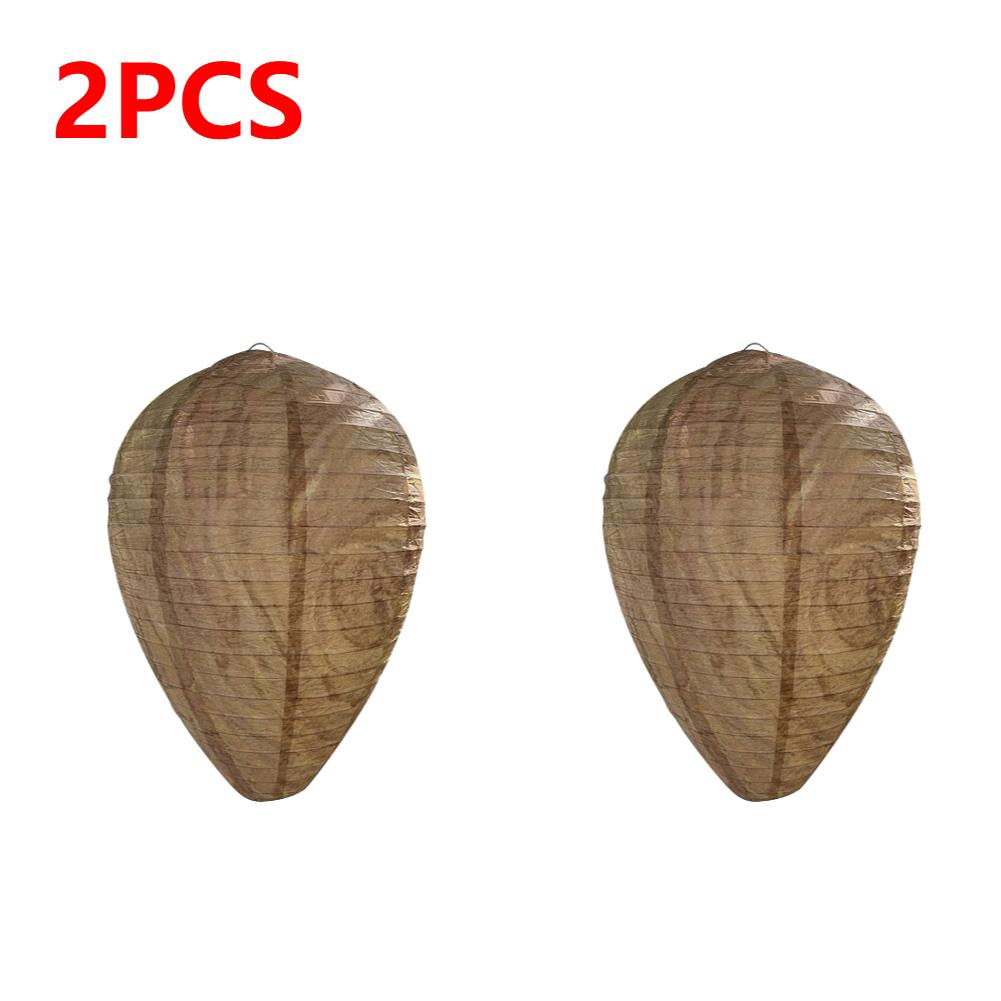 1-10 Stück Hängende Wespenhorst-Attrappe Fliegenfänger Papierwespen-Attrappe Bienen-Attrappe Abschreckung für Außenbereich Garten Insektenschutzfallen