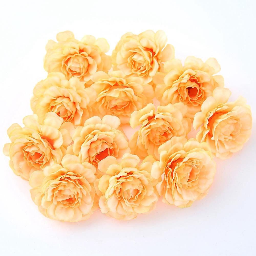 10/20Pcs Silk Rose Artificial Flower Head  For Home Room Decor Christmas Party Marriage Wedding Decoration DIY Wreath Accessorie