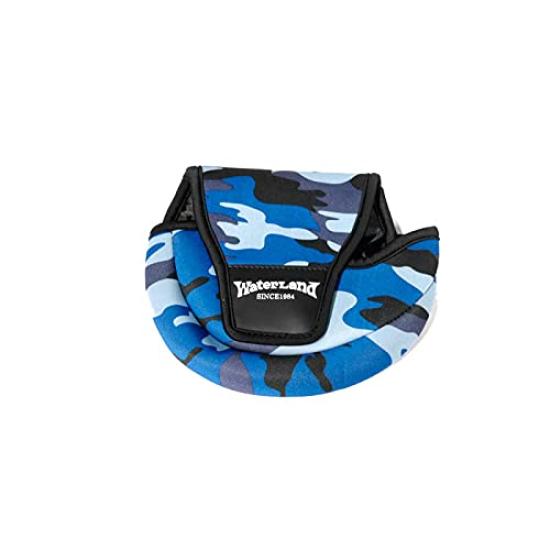 Water Land Spinning Reel Cover Blue Camo