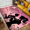Mother's Day Happy Crystal Velvet Office Chair Mat Area Rug - Non-Slip, Floor Mat, Office Desk Chair Rugs,Christmas Gift-1106210