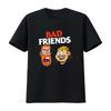 NWT Špatní přátelé Vtipné Pánské tričko s potiskem Angry Comedy pro dva muže Dostupné v dlouhém rukávu nebo s vintage opraným, stylovým, pružným - Já...