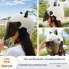 2026 Cat Ear Electric Bike Helmet 3C Certified - Unisex Summer Sun Protection