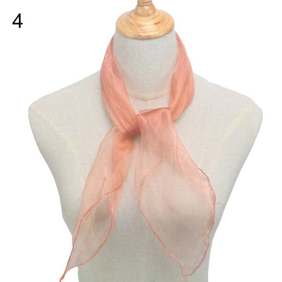 12Pcs Candy Color Square Artificial Silk Dance Scarves Magic Juggling Props