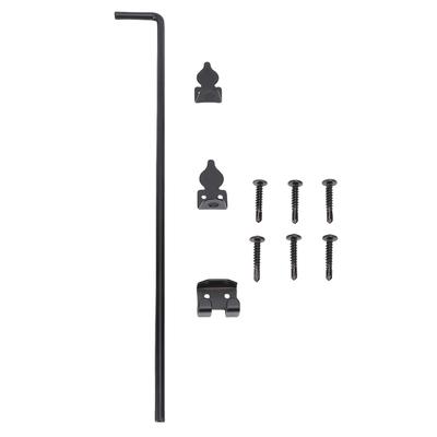 Heavy Duty Cane Bolt Gate Drop Rod Efficient Locking Weather Proof Steel Gate Bolt Hardware for