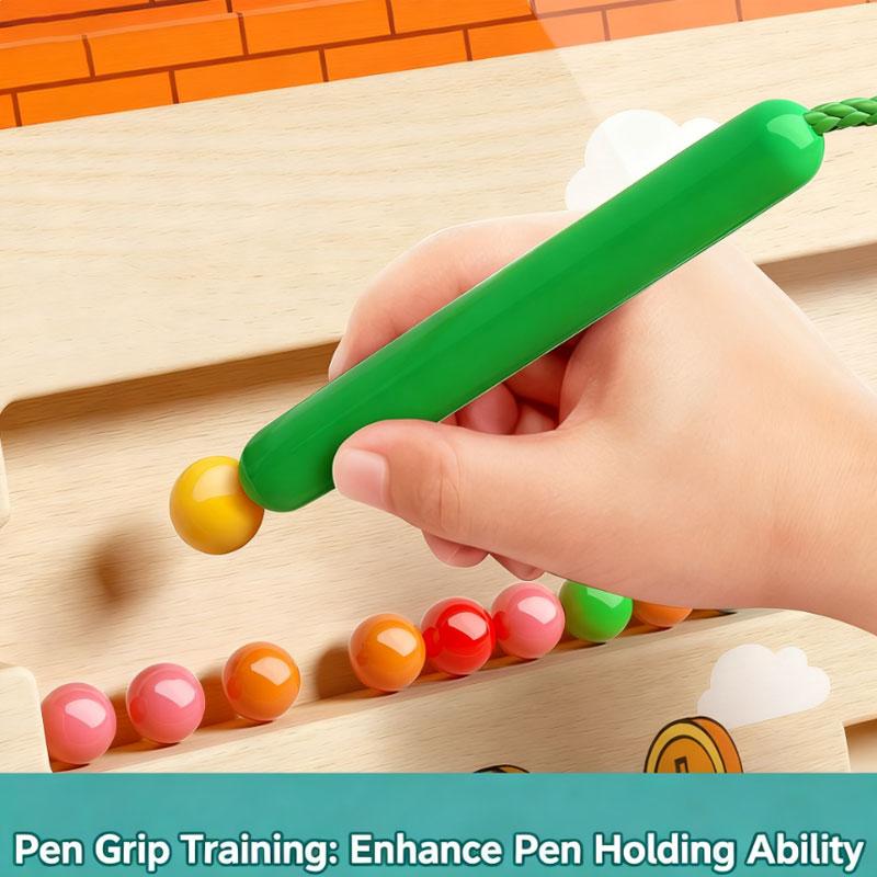 Kid Magnetic Maze Walking Ball Baby Concentration Training Early Education Puzzle Toy For Logic Thinking And Writing Skills