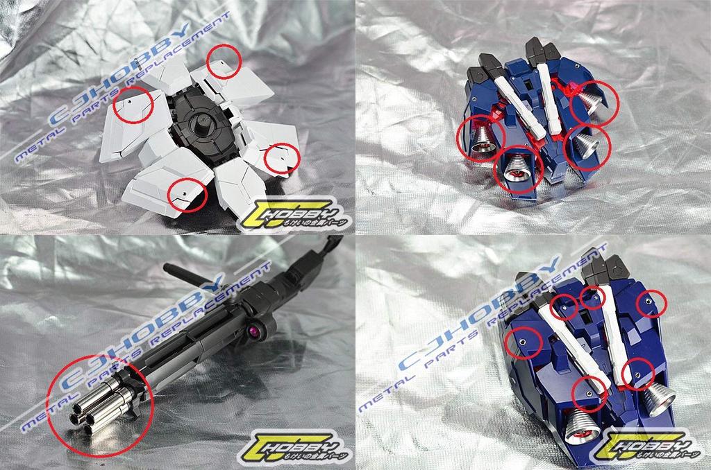 PG Unicorn Gundam Anzug Gundam Metall Nonius Set CJ 1/60 RX-0 (Mobile UC) (Silber + Gold)