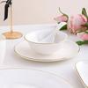 Elegant Ceramic Rose Gold Sauce Dish Set