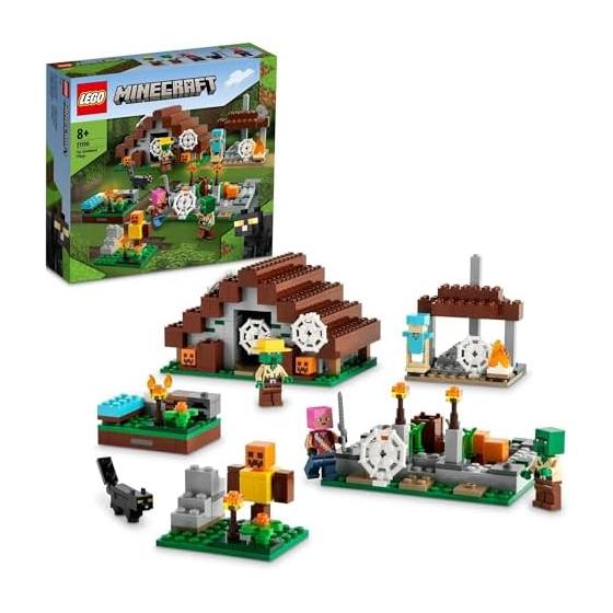 LEGO Minecraft Заброшенная деревня 21190 Игрушечный блок Настоящее видеоигра Строительство города Мальчики Девочки 8 лет и старше