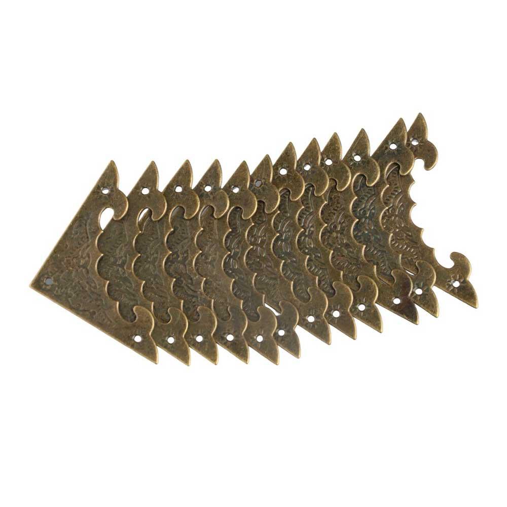 Wooden  Box Jewelry Box Flower Pattern Corner Foot Corner Brackets Protect Cover Corner Protector