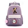 Anime Demon Slayer Printed Backpack for Teenger Student Large Capacity Waterproof Schoolbag Bookbag Women Travel Bag Gift