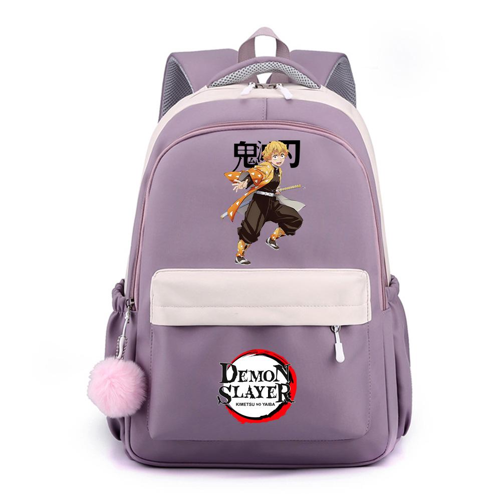 Anime Demon Slayer Printed Backpack for Teenger Student Large Capacity Waterproof Schoolbag Bookbag Women Travel Bag Gift