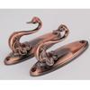 Set Bronze Zinc Alloy Swan Style Curtain Tiebacks Approx 85x4cm Pair Drapery Holdbacks Classic Decorative Curtain Hooks Vintage
