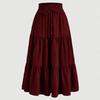 Gonne Midi Bohemiano A-line Monocolore Estive da Donna per Vacanze Casual Larghe Faldas