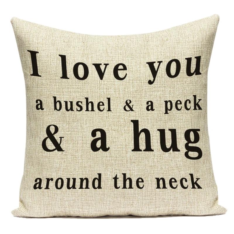 Modern Home Decoration Letter Home Sweet Home Decorative Pillows Case Polyester Cushion Cover For Living Room Capa Almofadas