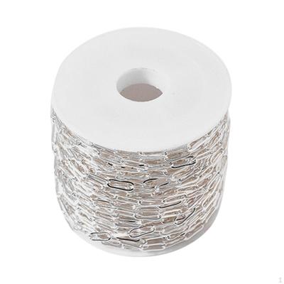 10M Paperclip Chain Roll for Crafting Necklaces