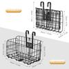 Folding Bike Basket Detachable Steel Wire Bike Handlebar Front Basket Bicycle Rear Rack Hanging Basket Cycle Cargo
